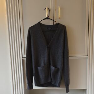 Brooks Brothers Charcoal Cardigan Sweater